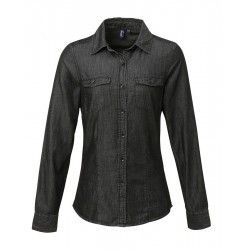 Camicia Donna Jeans Nera