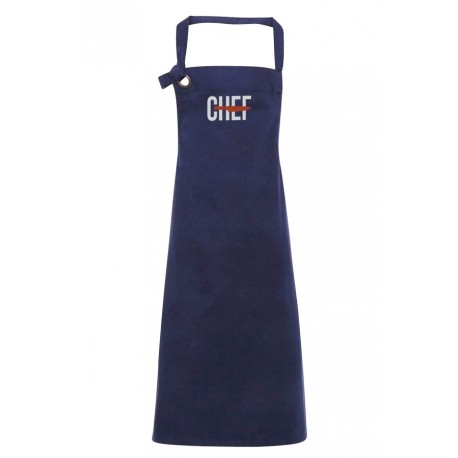 Grembiule Canvas Navy Chef Cut