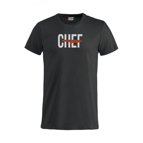 T-Shirt Manica Corta Chef Cut Nera