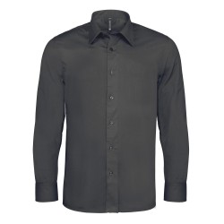 Camicia Uomo Stretch Grigio Scuro