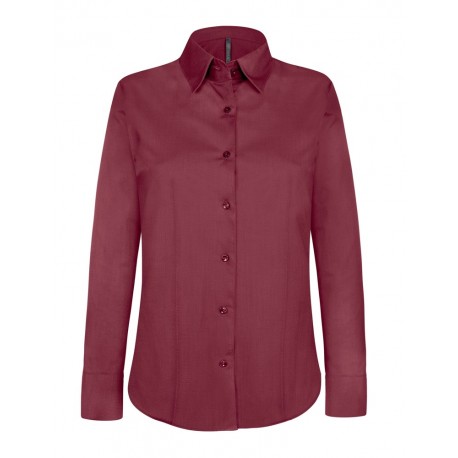 Camicia Donna Stretch Bordeaux