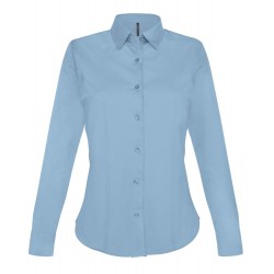 Camicia Donna Stretch Celeste