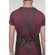 Grembiule Pettorina Bio Cross Marrone