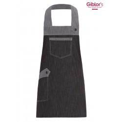 Grembiule Pettorina Luna Jeans Nero