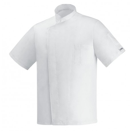 Giacca Cuoco Ottavio Bianco Microfibra M/Corte