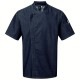 Giacca Cuoco Zip M/Corte Jeans Blu
