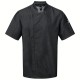 Giacca Cuoco Zip M/Corte Jeans Nero