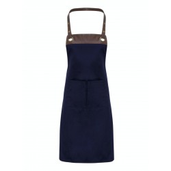 Grembiule Pettorina Espresso Blu/Marrone