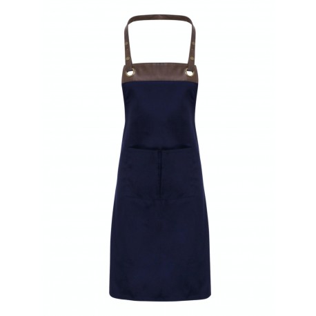 Grembiule Pettorina Espresso Blu/Marrone