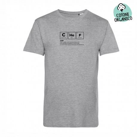 T-Shirt Organica Chef Chemics Grigia