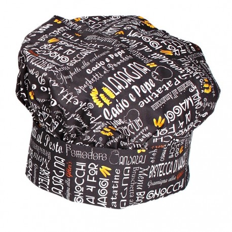 Cappello Cuoco Black Menu