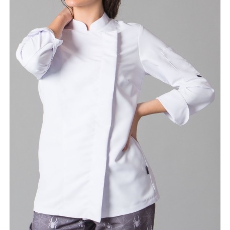 Giacca Cuoco Donna Miranda Microfibra Bianco