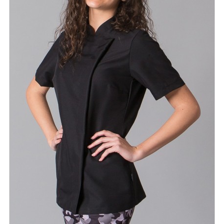 Giacca Cuoco Donna Paz Microfibra Nero