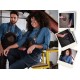 Grembiule Pettorina Denim Elasticizzato Blu
