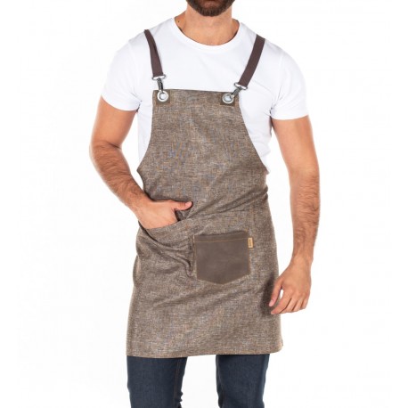 Grembiule Pettorina Vintage Marrone