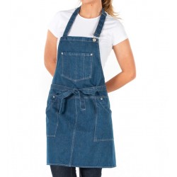 Grembiule Pettorina Denim Blu