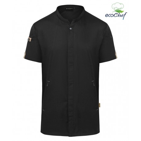 Giacca Cuoco Manica Corta Green Nero