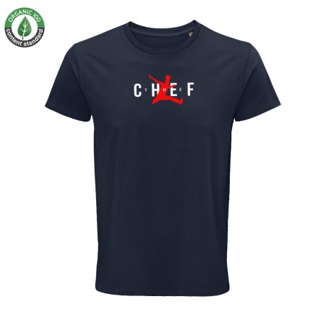 T-Shirt Bio The Chef Blu