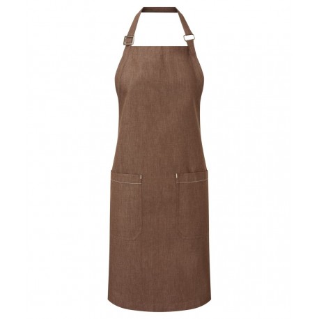 Grembiule Pettorina Equo Denim Marrone