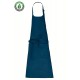 Grembiule Pettorina Bio Blu Pavone