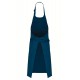 Grembiule Pettorina Bio Blu Pavone