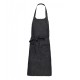 Grembiule Pettorina Jeans Nero