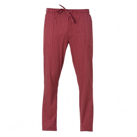 Pantalone Cuoco Enrico Gessato Bordeaux