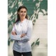 Giacca Cuoco Donna Ludovica Tencel Stretch Bianco