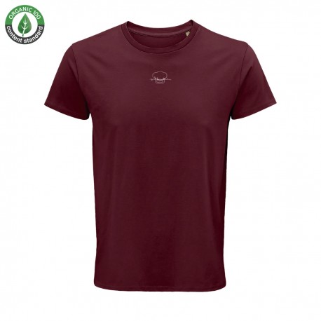 T-Shirt Bio Chefness Bordeaux