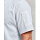 Giacca Cuoco Zip M/Corte Bianco