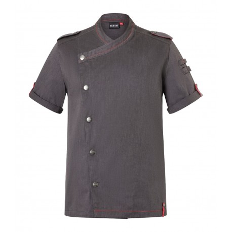 Giacca Cuoco Rock Chef Maniche Corte Nero