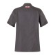 Giacca Cuoco Rock Chef Maniche Corte Nero