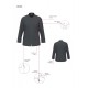 Giacca Cuoco Boss Mesh Grigia