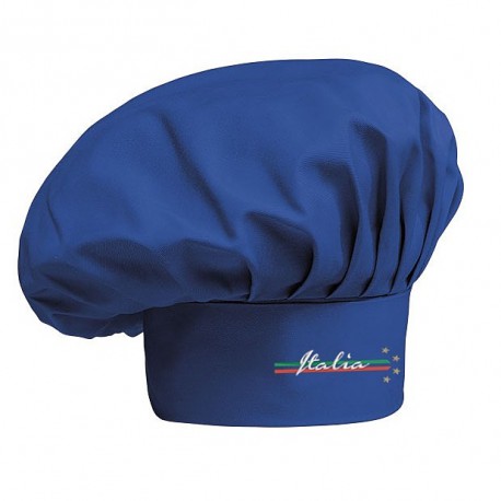 Cappello Cuoco azzurro 4 Stelle