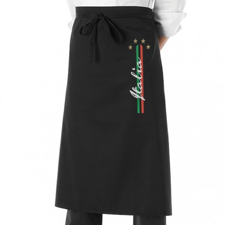 Grembiule Cuoco 4 Stelle Nero