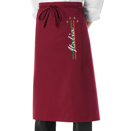 Grembiule Cuoco 4 Stelle bordeaux