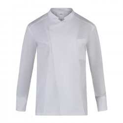 Giacca Cuoco Edwin Tencel Stretch Bianco