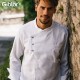 Giacca Cuoco Emanuel Tencel Bianca