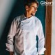 Giacca Cuoco Emanuel Tencel Bianca